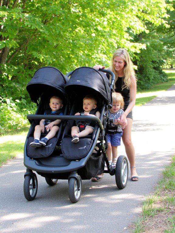 triple stroller for convenience