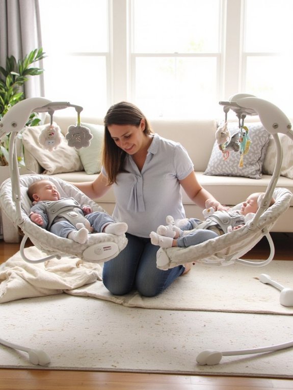 twin safety in swings