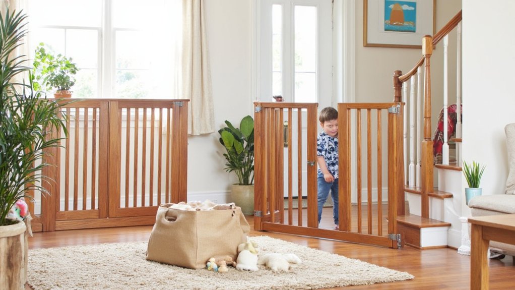 wooden baby gates selection
